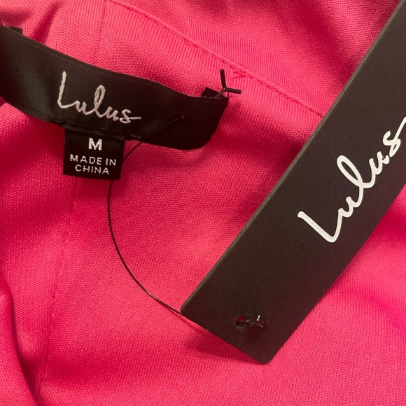 Lulus Chic Credentials Pink Sleeveless Asymmetrical Wide Leg Jumpsuit - Size M - Picture 4 of 5